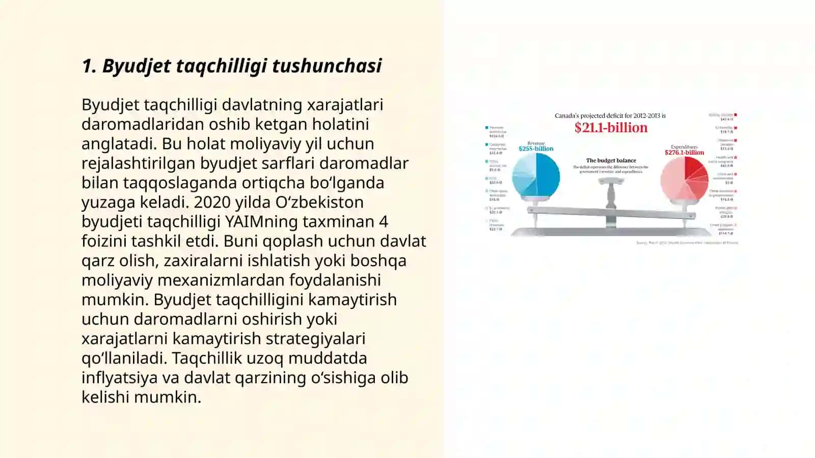 Byudjet taqchilligi va uni moliyalashtirish manbalari 3