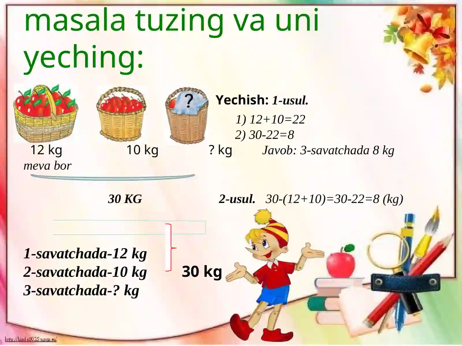 Matematika darsi 3
