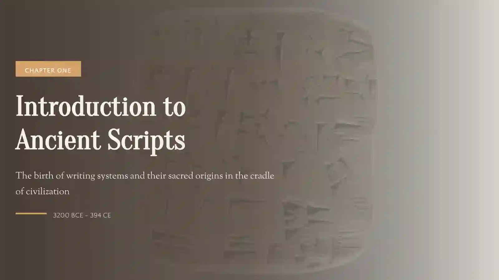 Ancient Scripts and Religion 3