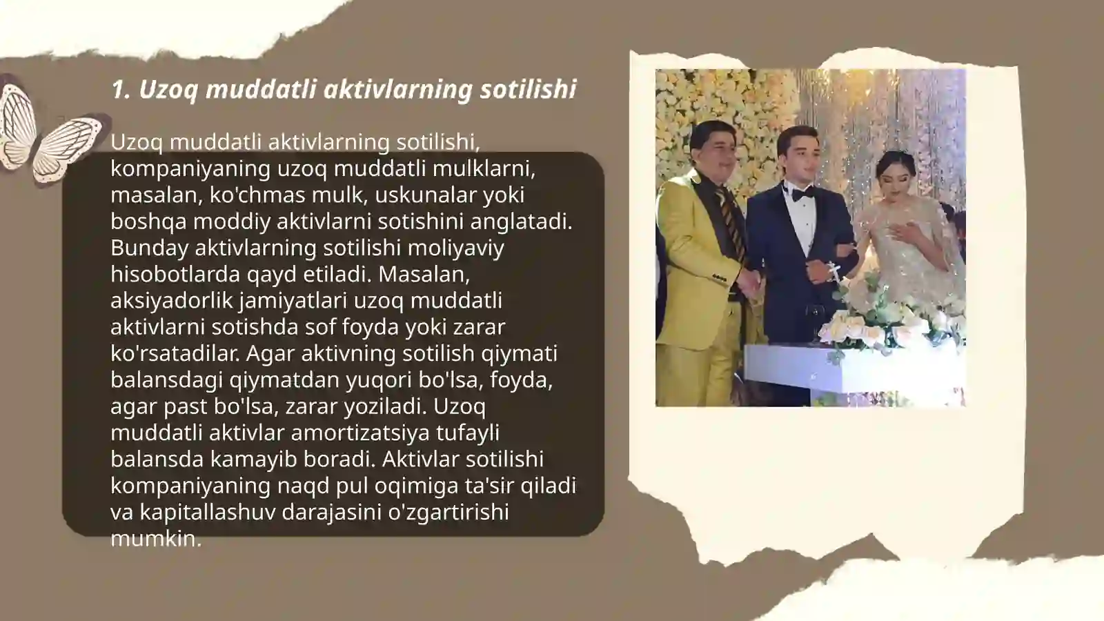Uzoq muddatli aktivlarning sotilishi 3