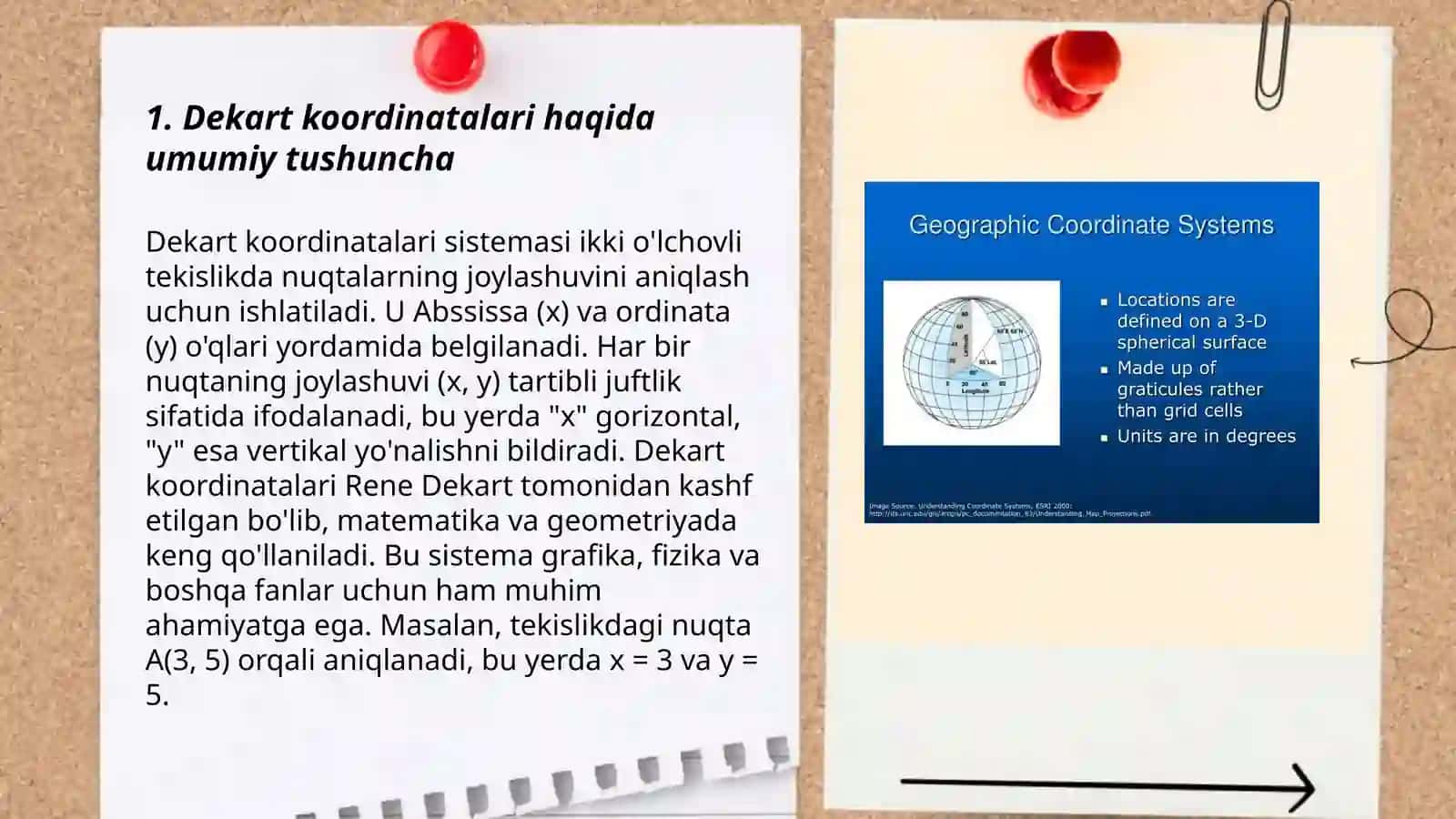 Dekart koordinatalari sistemasi 3