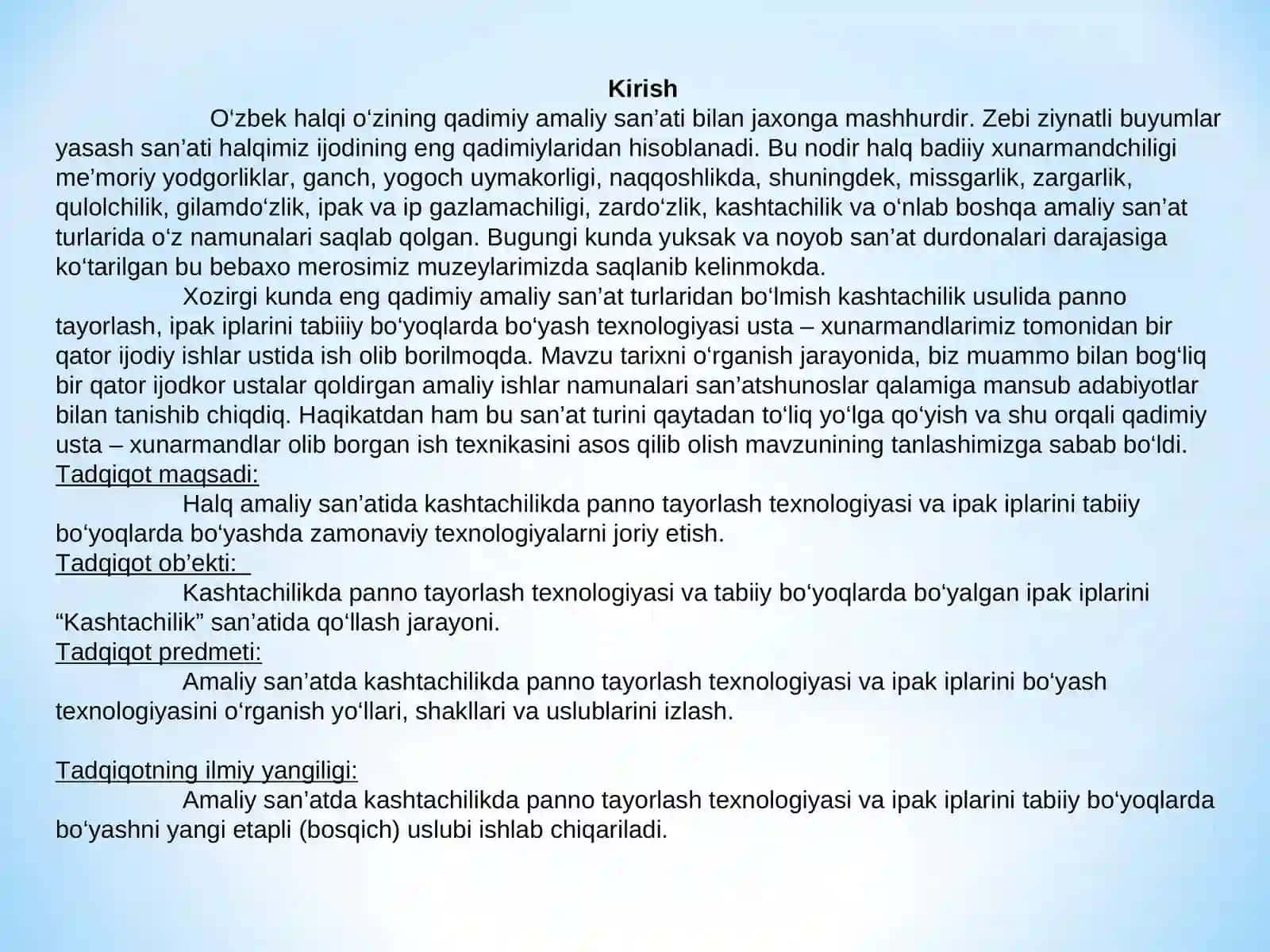 KASHTACHILIK USULIDA PANO TAYYORLASH TEXNOLOGIYASI.ppt 3