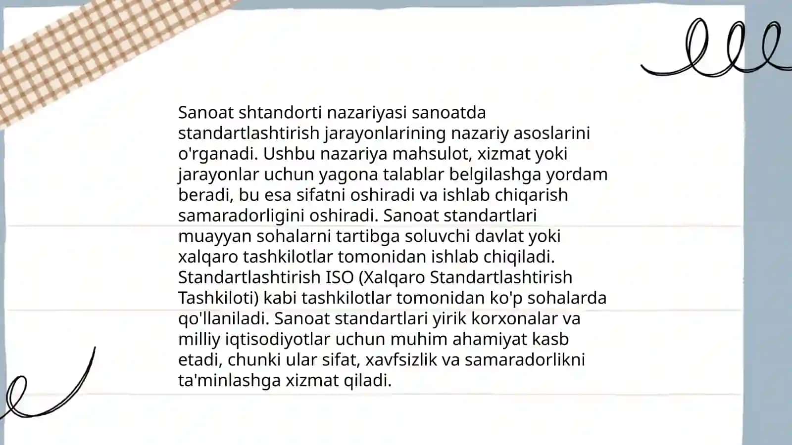 Sanoat shtandorti nazariyasi 3