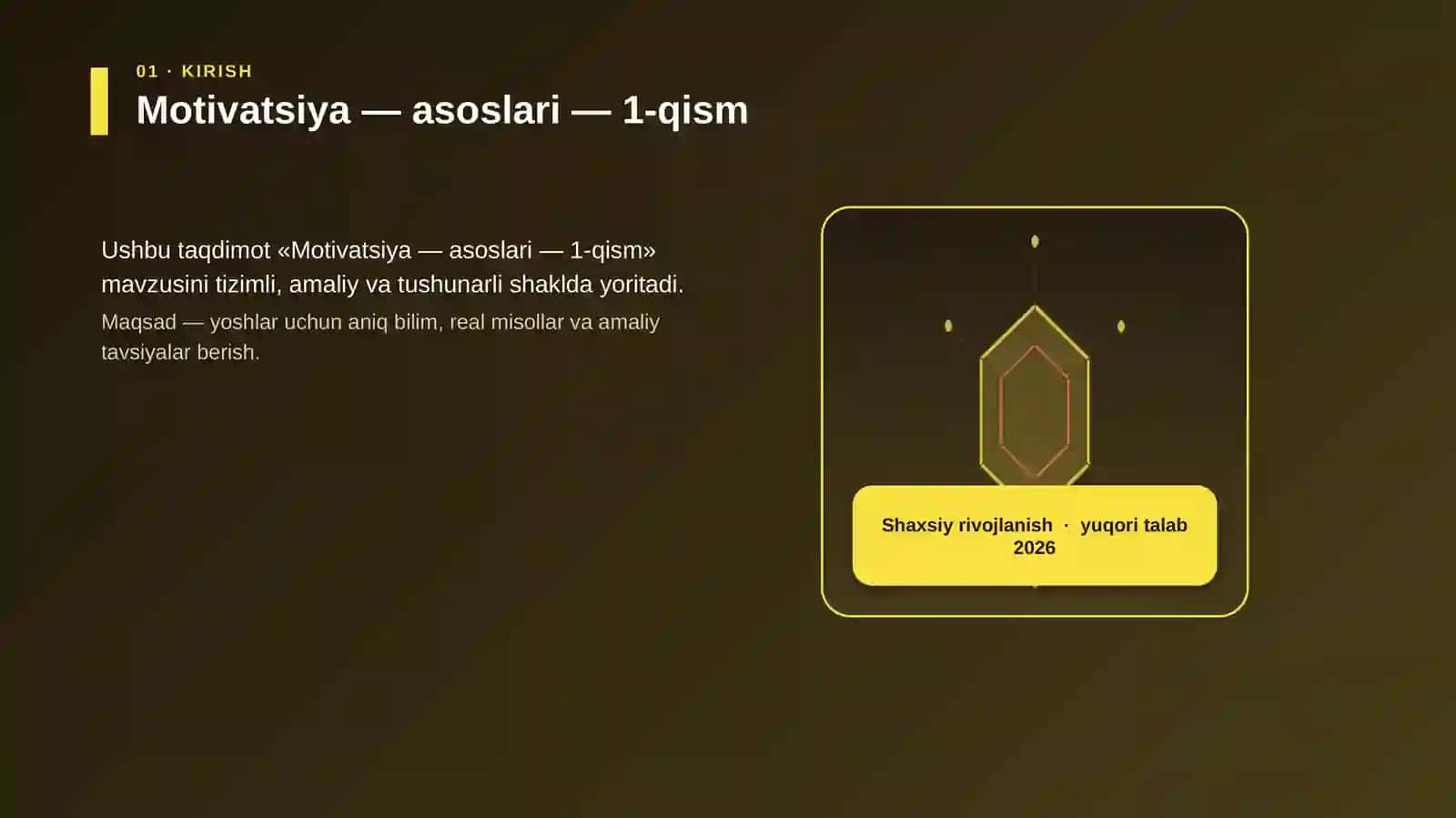 Motivatsiya — asoslari — 1-qism 3