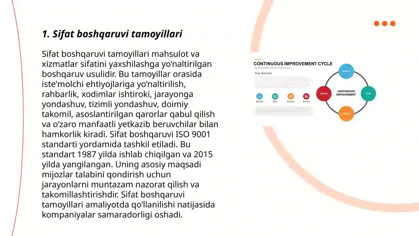 Sifat boshqaruvi doimiy takomillashtirish 3