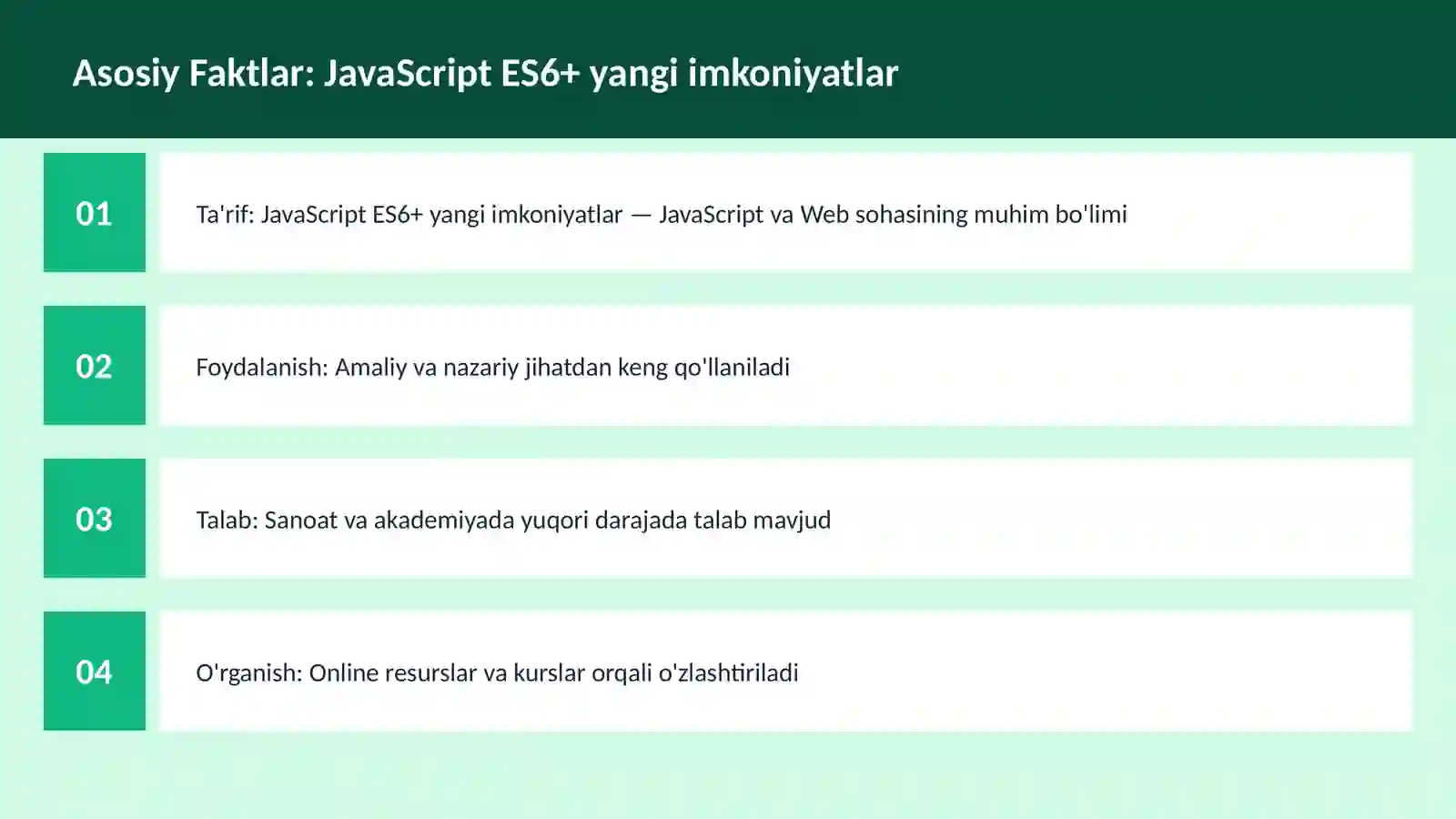 DASTURLASH | JAVASCRIPT VA WEB 3