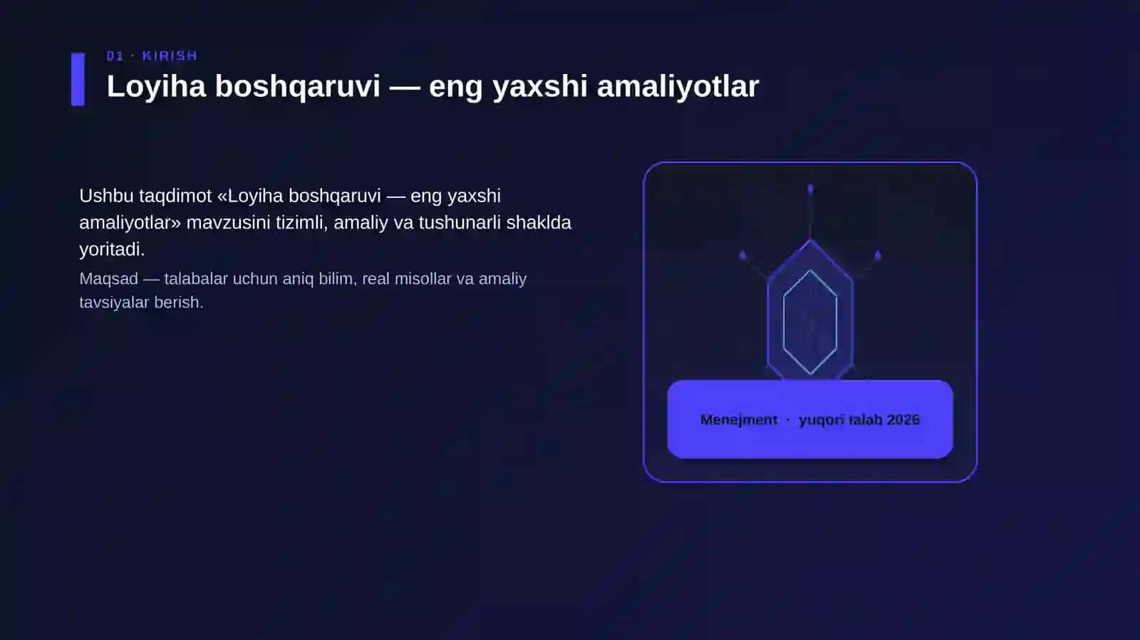 Loyiha boshqaruvi — eng yaxshi amaliyotlar 3