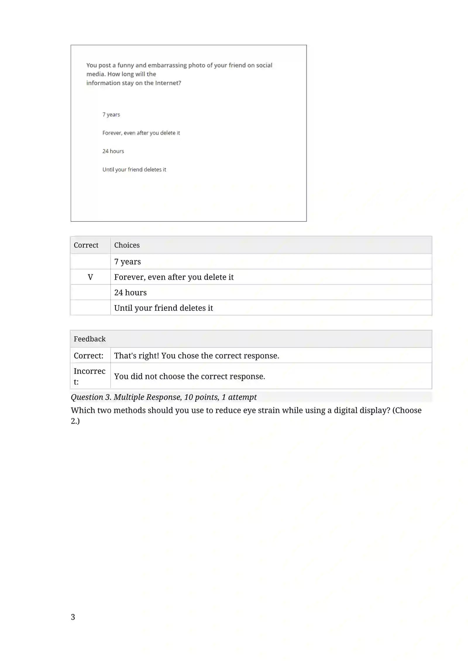 IC3 GS6 Level 1 Test 3