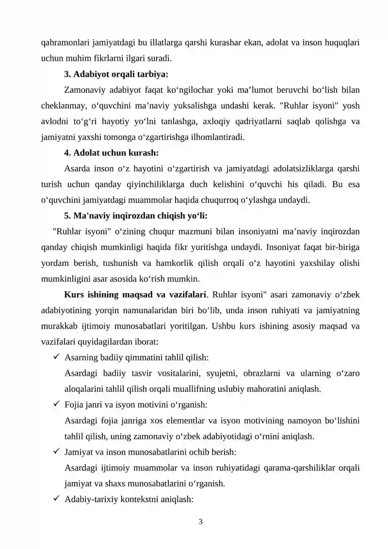 "Ruhlar isyoni" 3