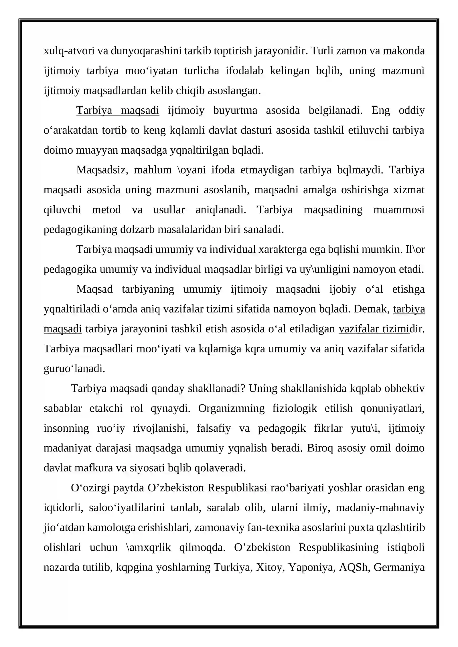 Tarbiya maqsadi va vazifalari 3