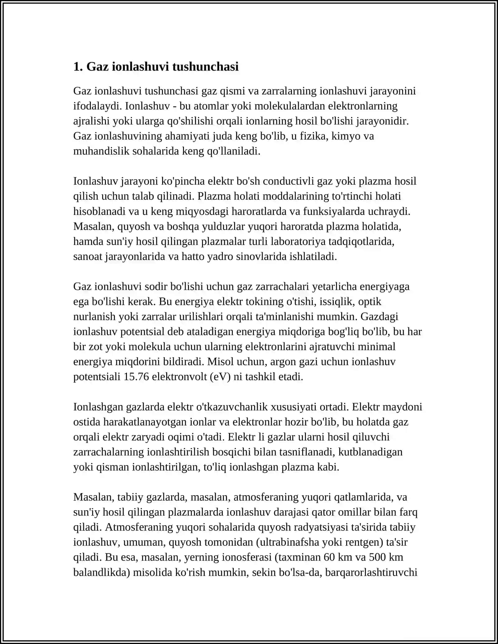 GAZNING IONLASHUVI VA ELEKTR OTKAZUVCHANLIGI 3