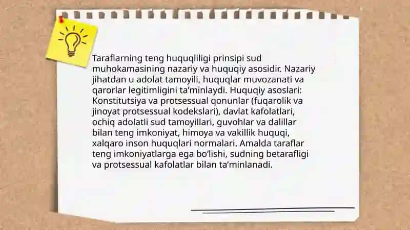 Taraflarning teng huquqliligi prinsiplari 3