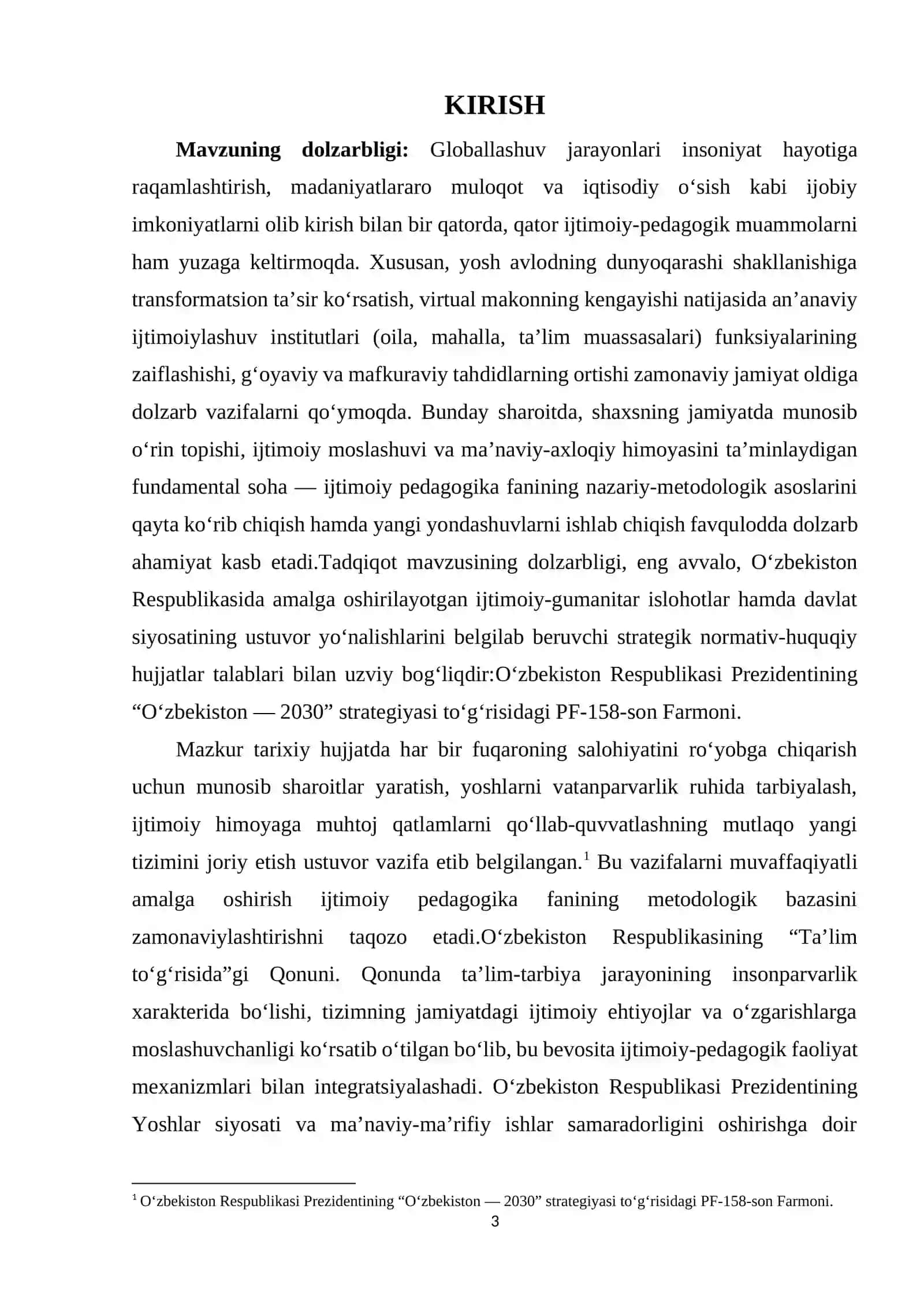 Ijtimoiy pedagogikaning nazariy-metodologik asoslari va globallashuv sharaoitidagi yangi yondashuvlar 3
