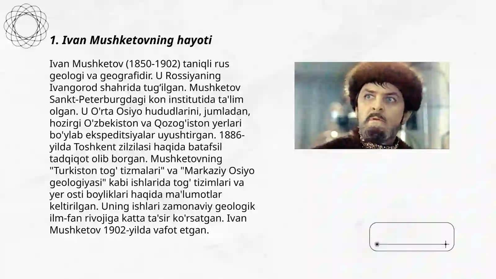 Ivan Mushketovning hayoti 3
