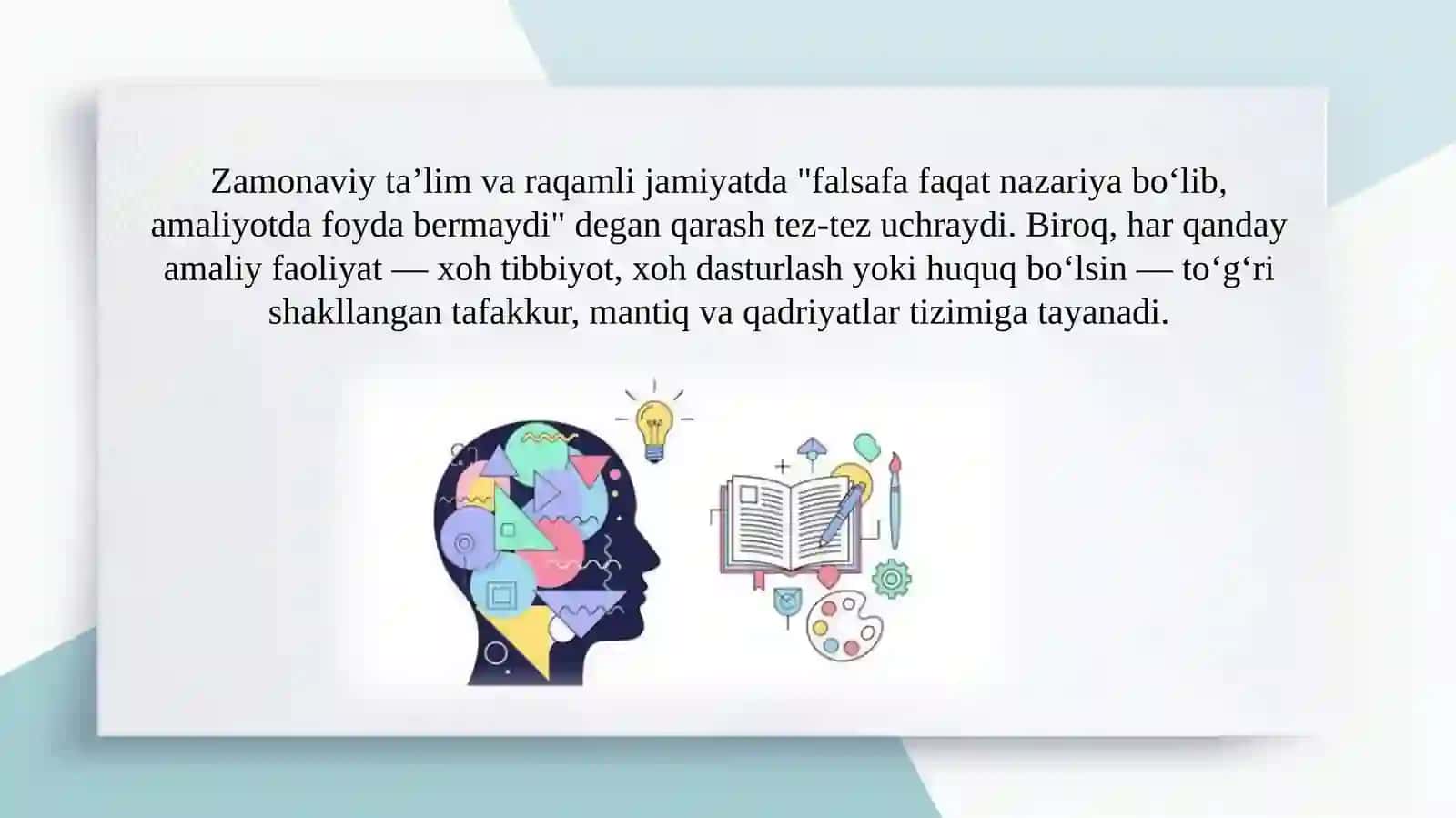 Falsafaning asosiy funksiyalari va ularning amaliy ahamiyati 3