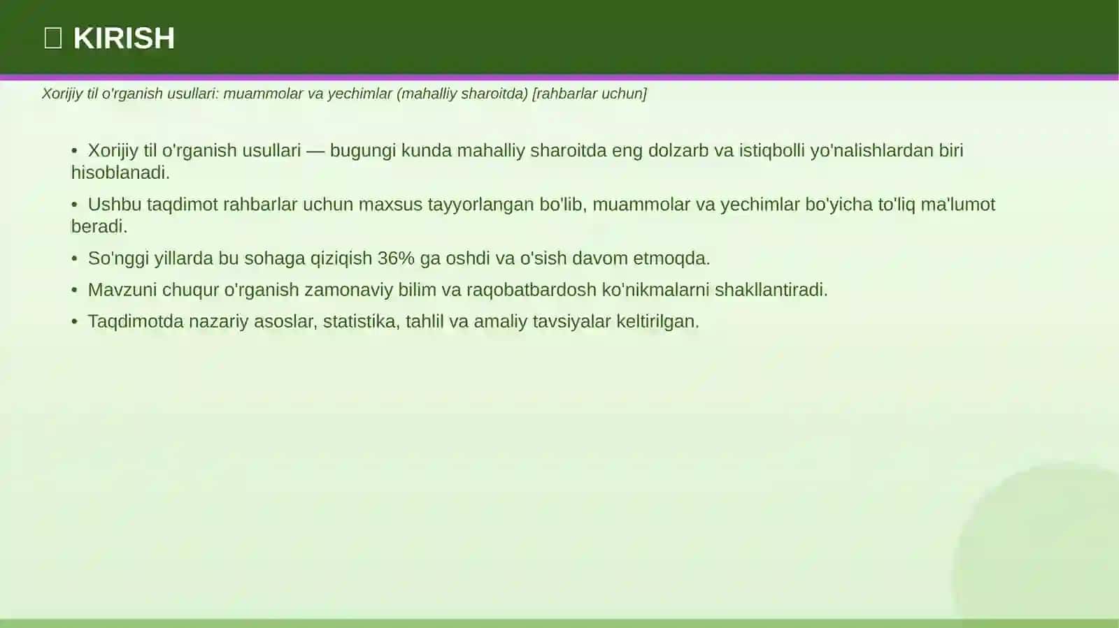 XORIJIY TIL O'RGANISH USULLARI 3