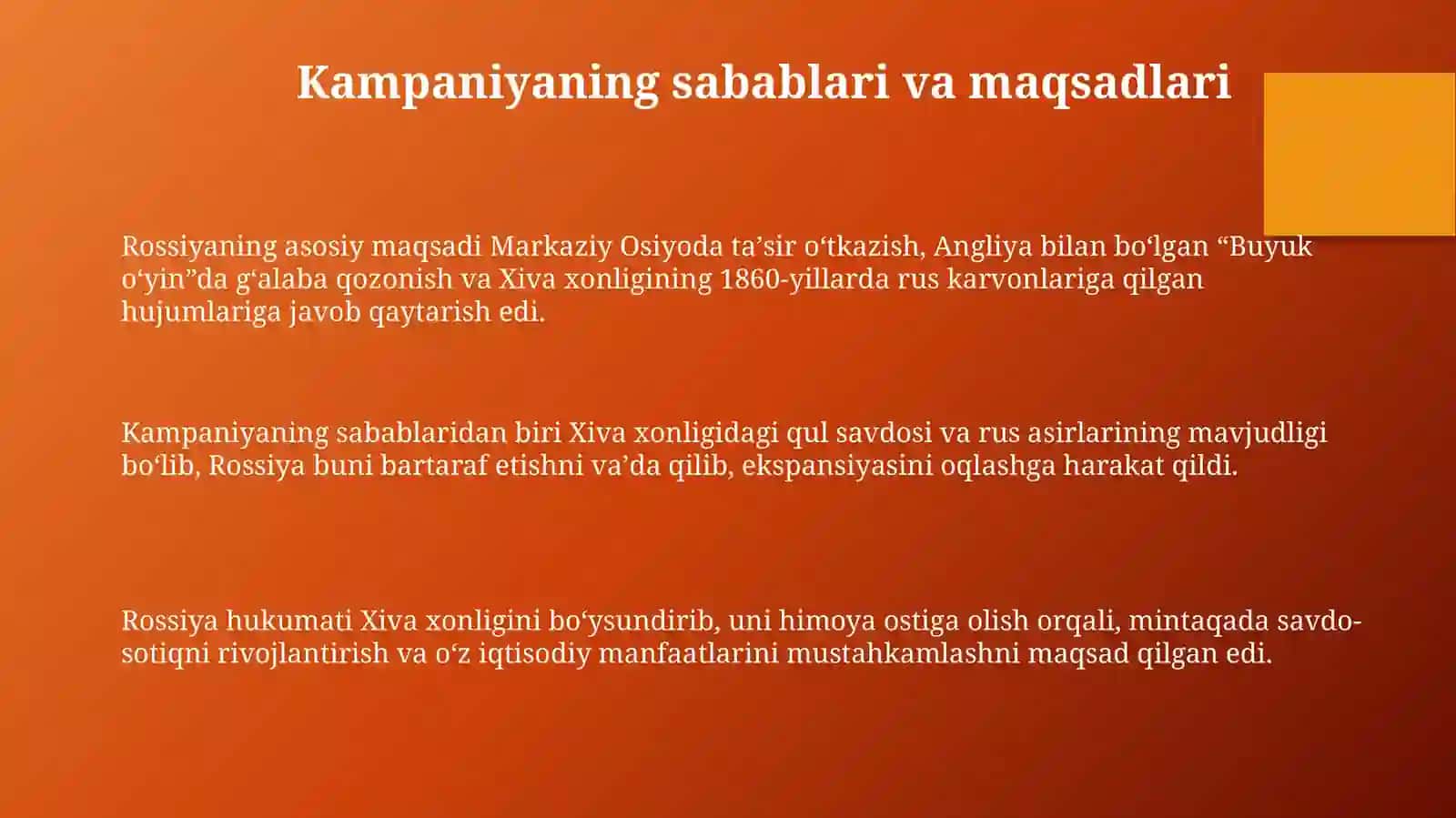 1873-yil xiva xonligiga qarshi yurish gandimiyon shartnomasi 3