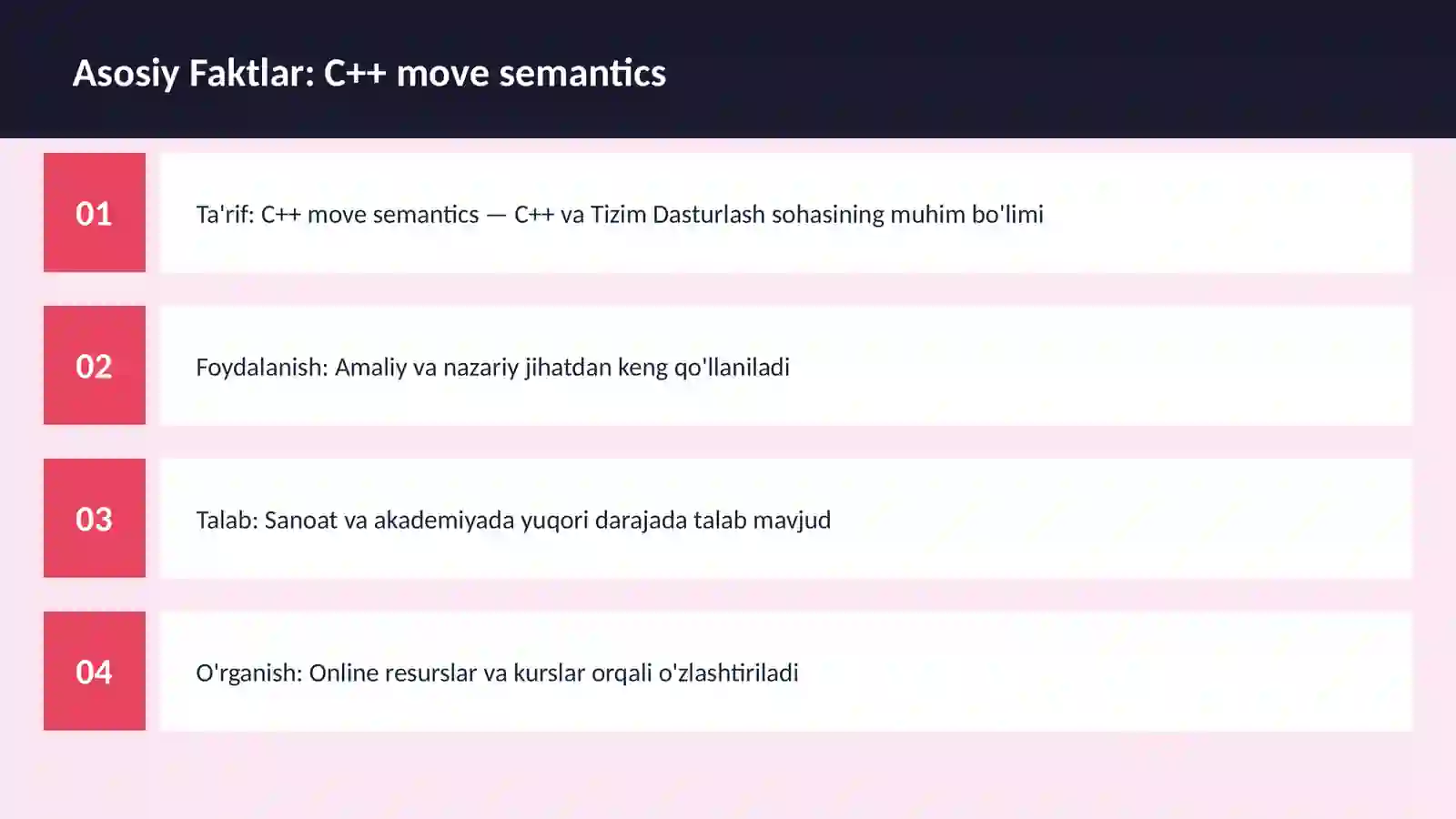 C++ VA TIZIM DASTURLASH 3