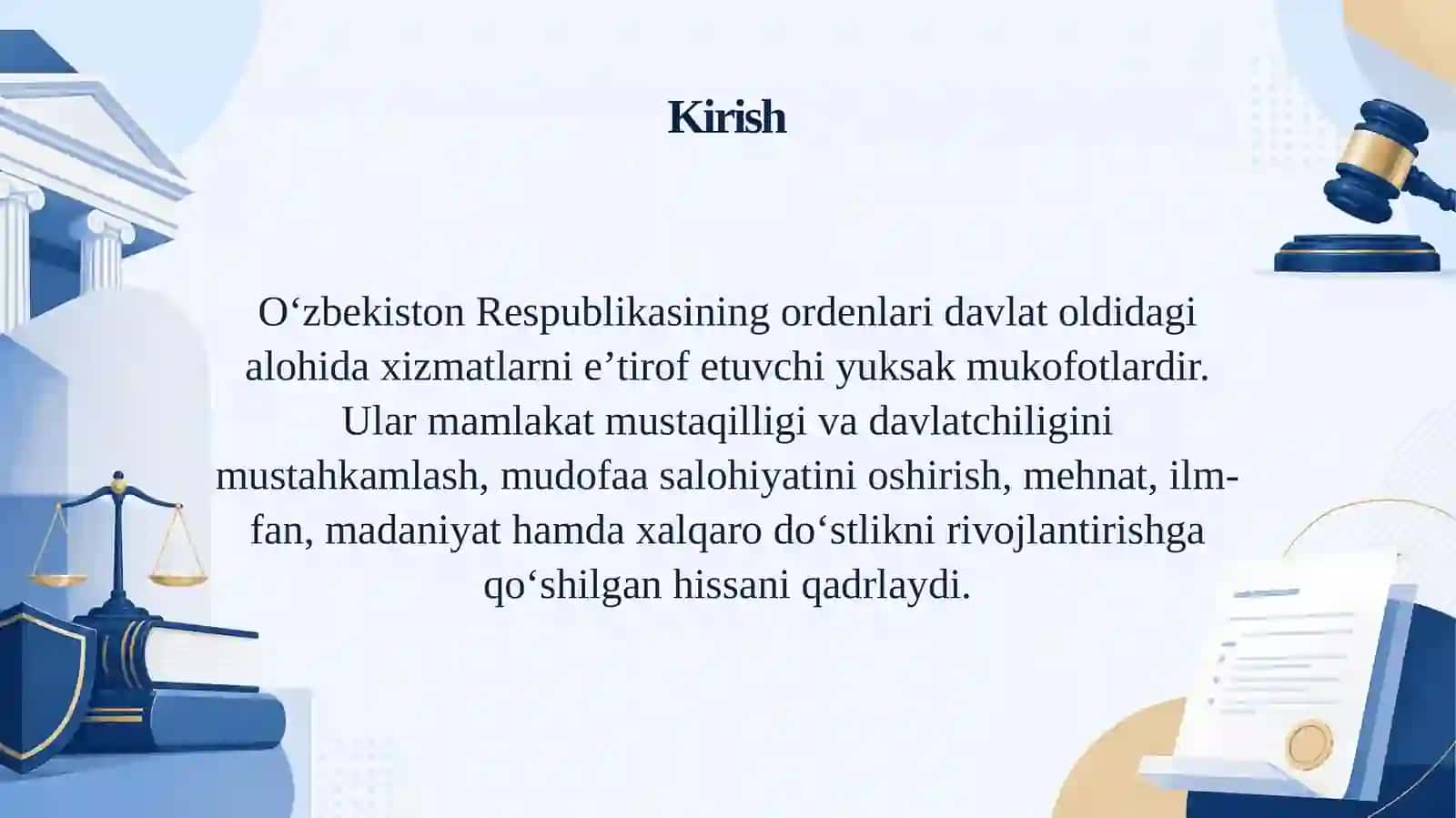 O'zbekistonda ta'sis etilgan ordenlar 3