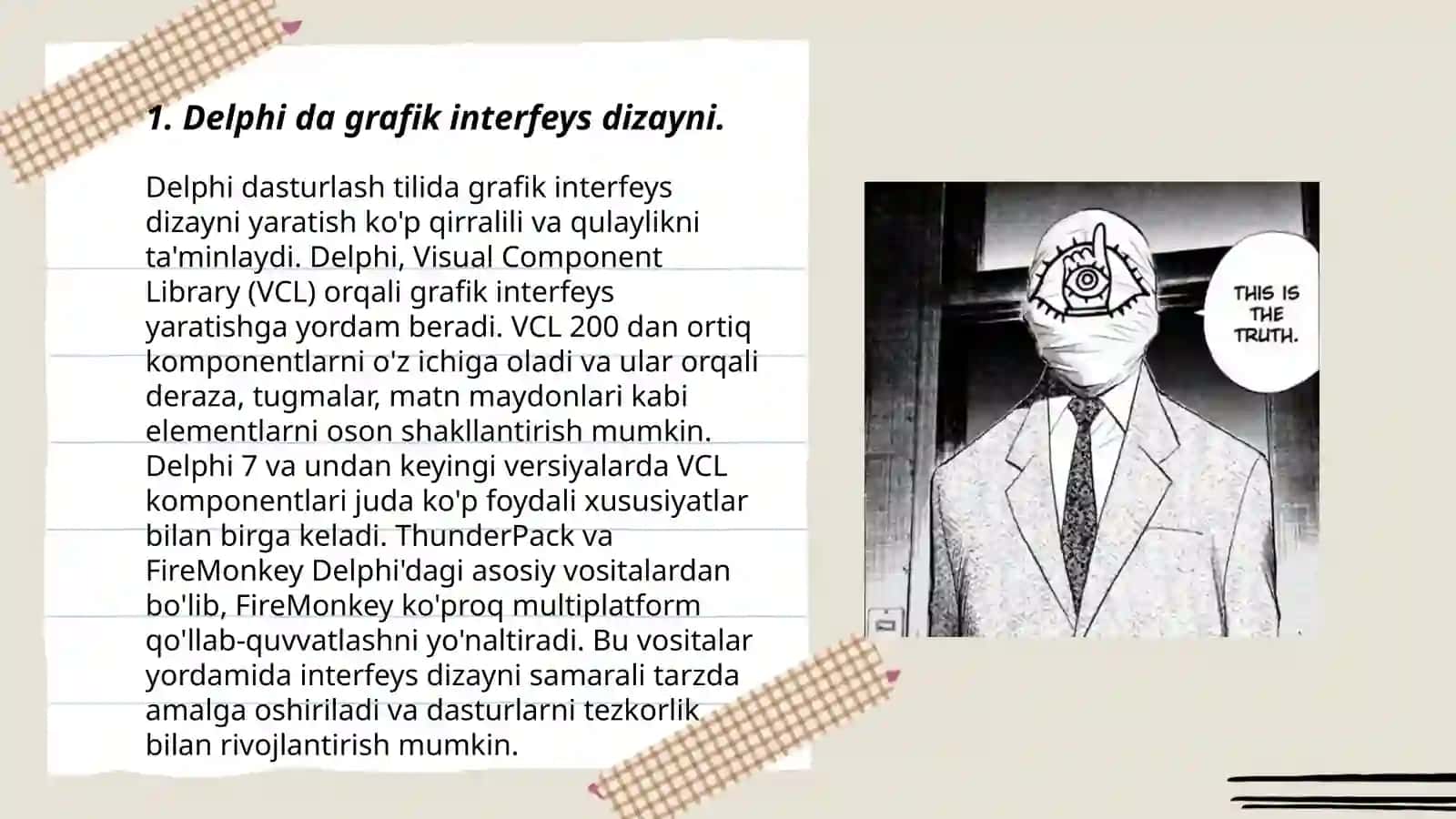 Delphi va grafik bilan ishlash 3