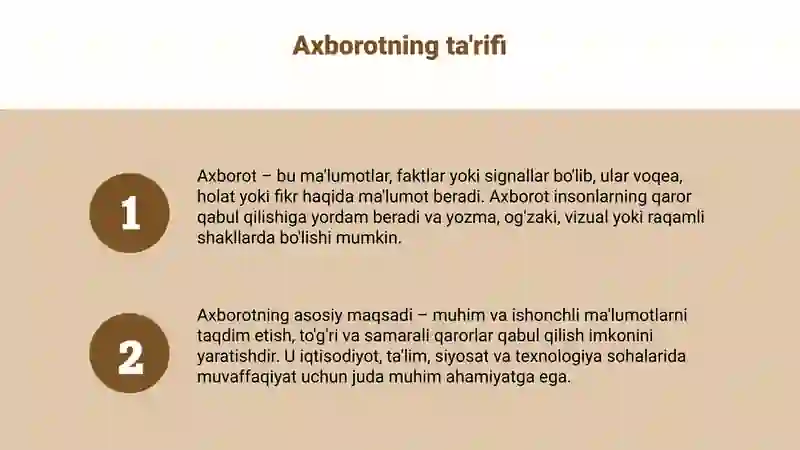 Axborot nima va uning manbalari 3