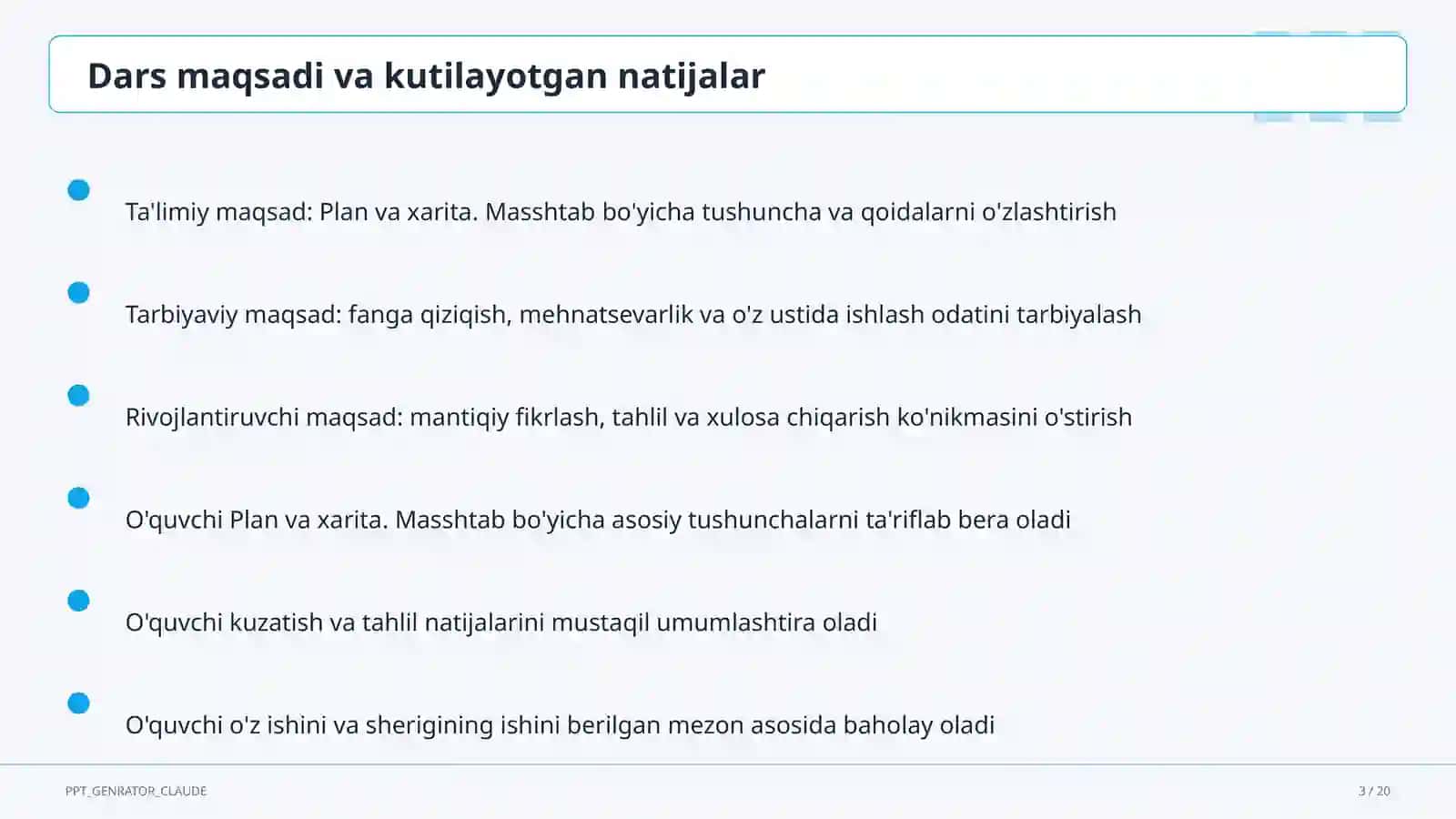 Plan va xarita. Masshtab (5-sinf) 4
