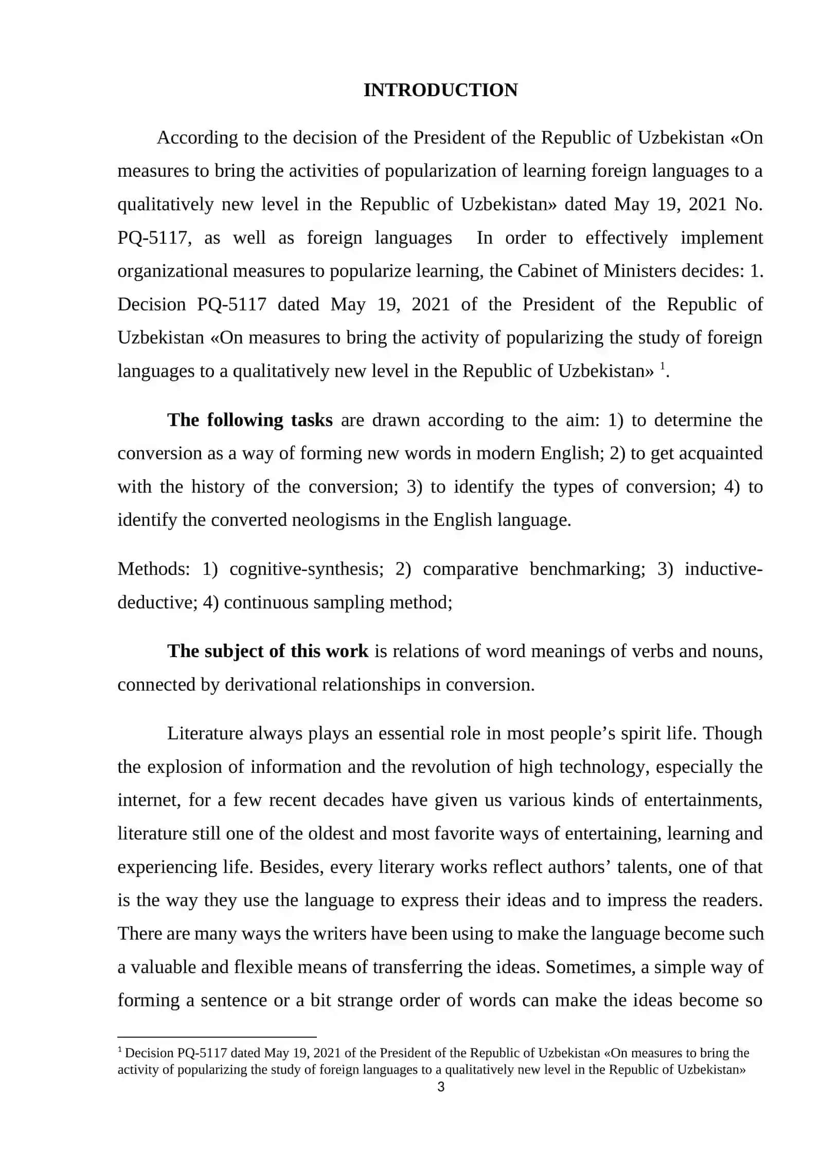 INVERSIONS IN MODERN ENGLISH. 3
