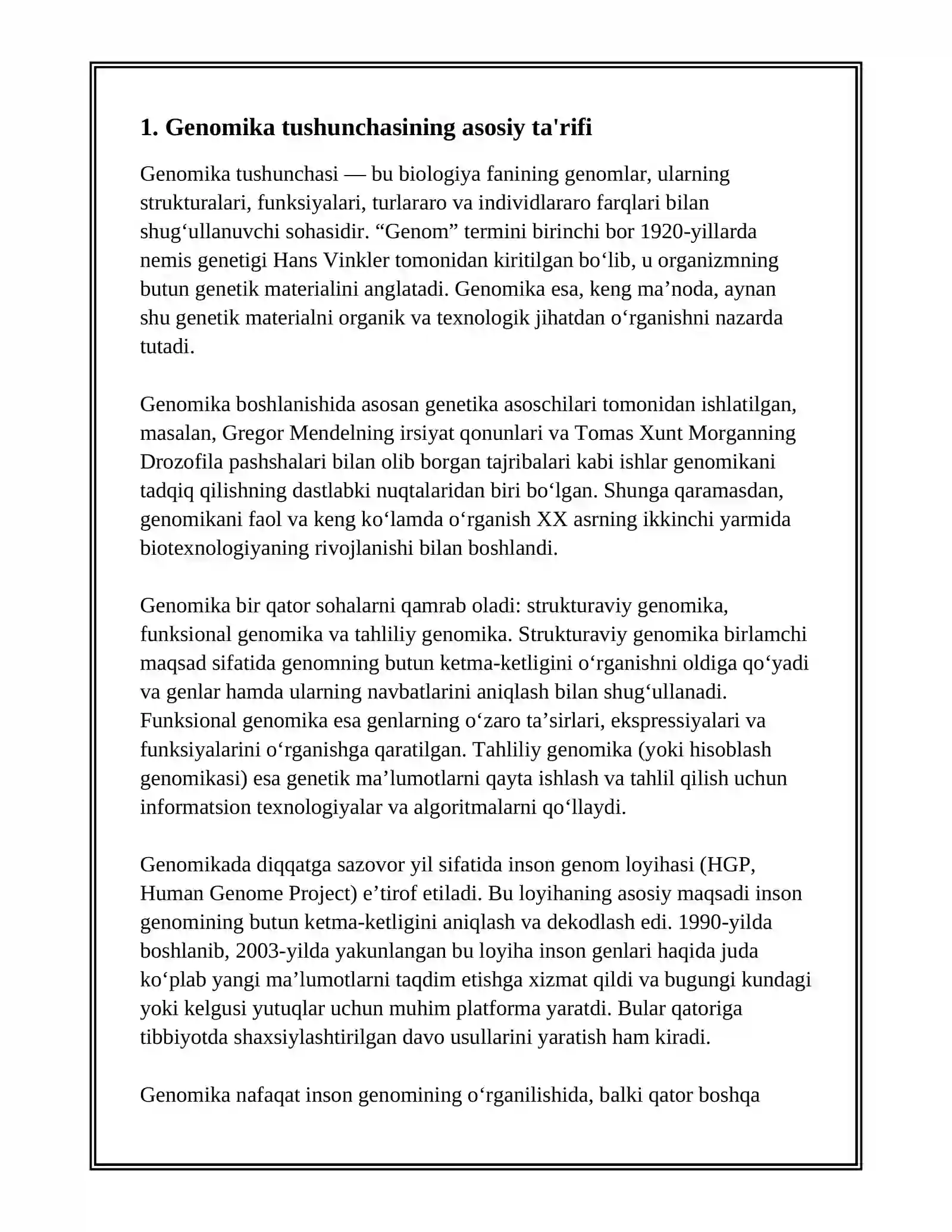 GENOMIKA TUSHUNCHASI VA UNING TARIXI 3