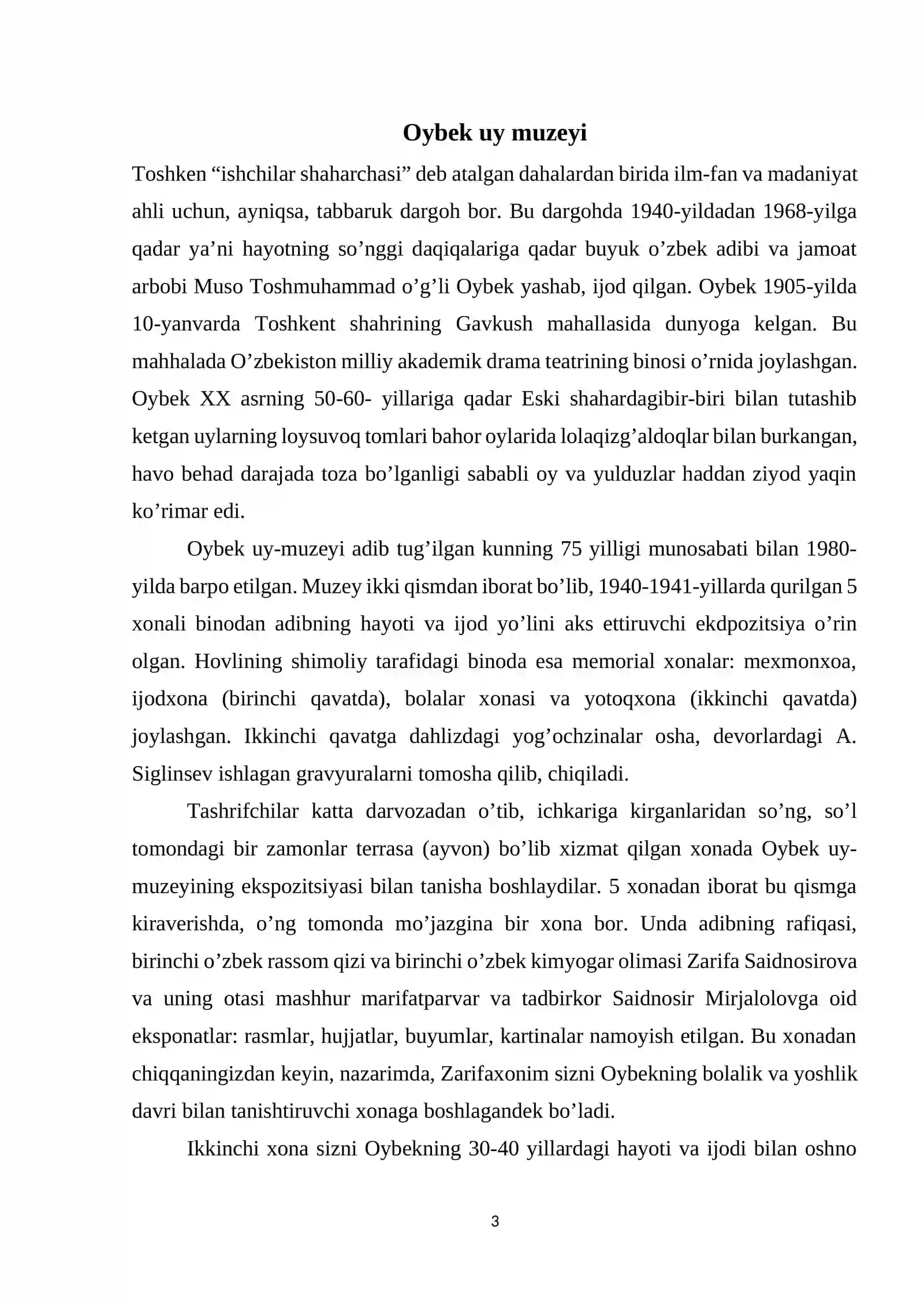 O’zbekiston muzeylari 3