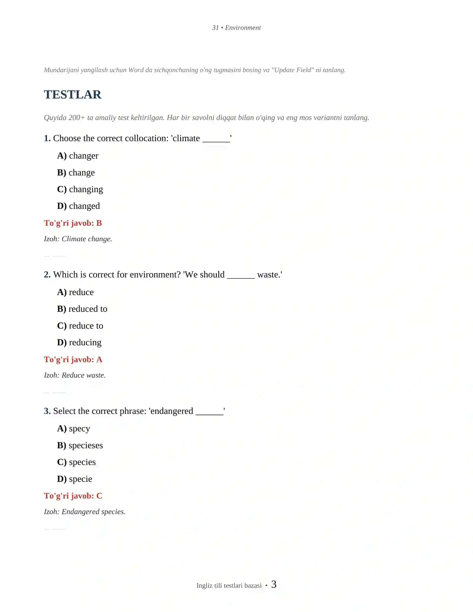 NGLIZ TILI ENVIRONMENT & ECOLOGY 3