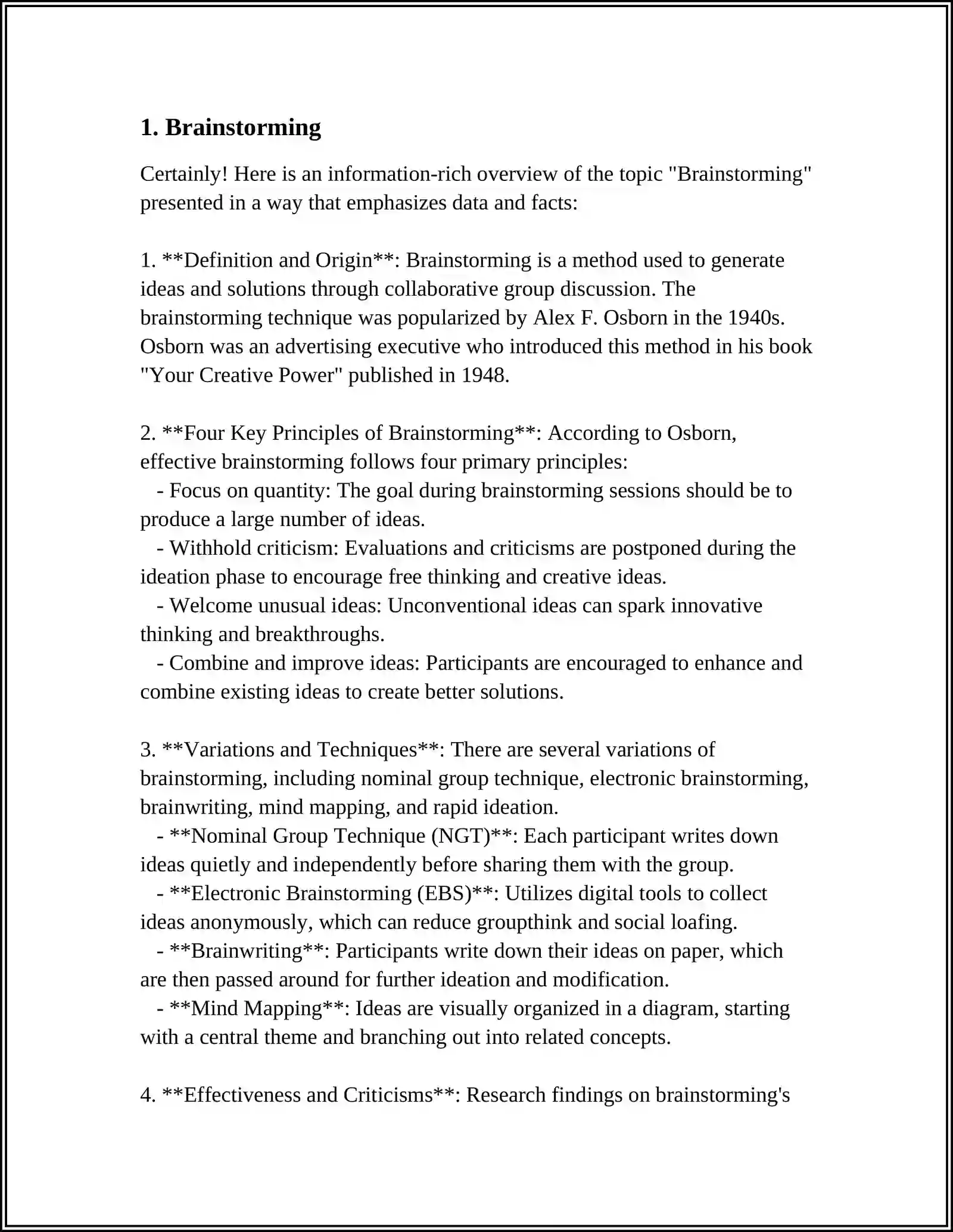 PRE-WRITING TECHNIQUES 3