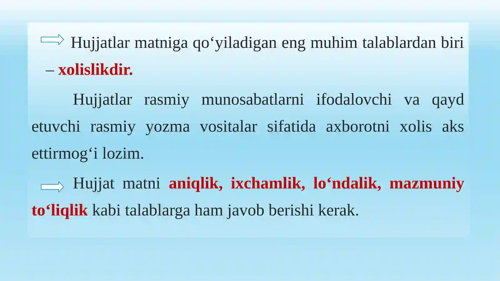 ISH YURITISH TILI VA USLUBI 3