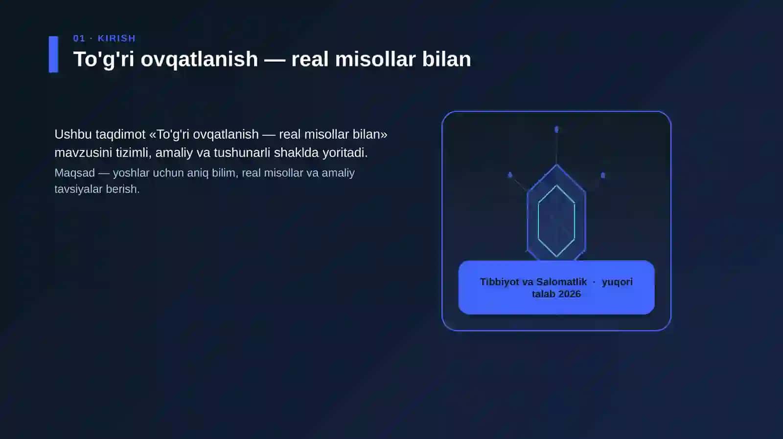 To'g'ri ovqatlanish — real misollar bilan 3
