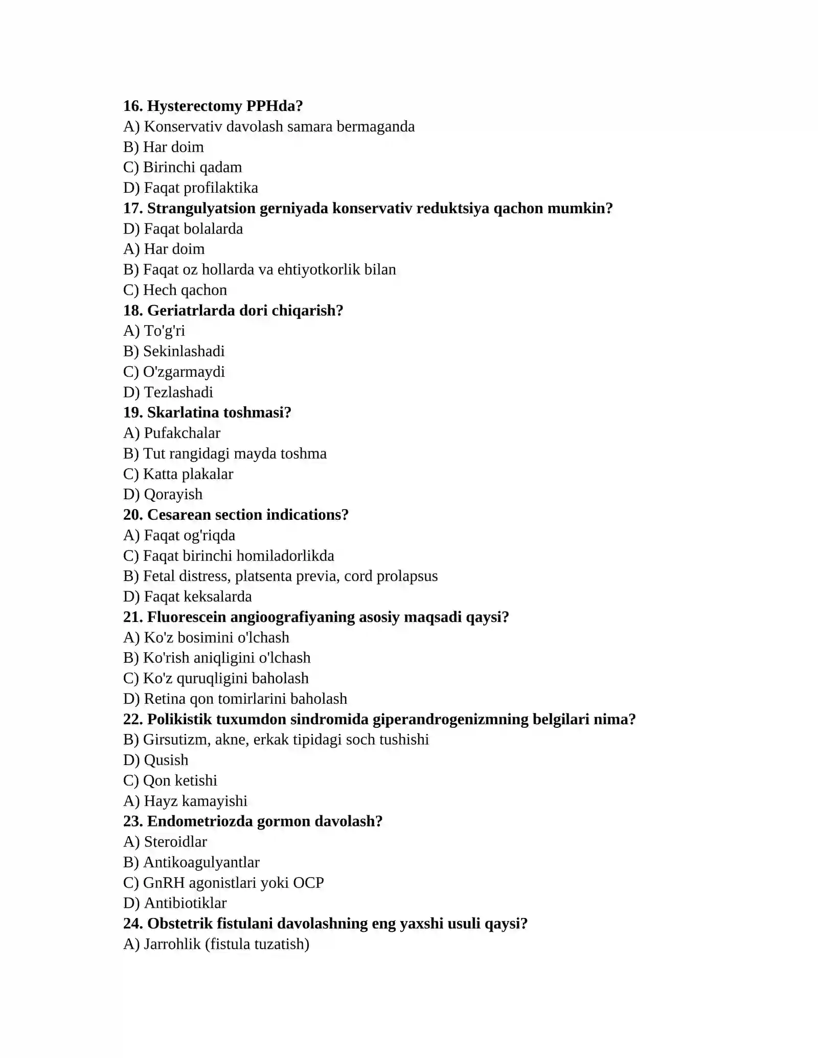 Ordinatura savollar bazasi 3