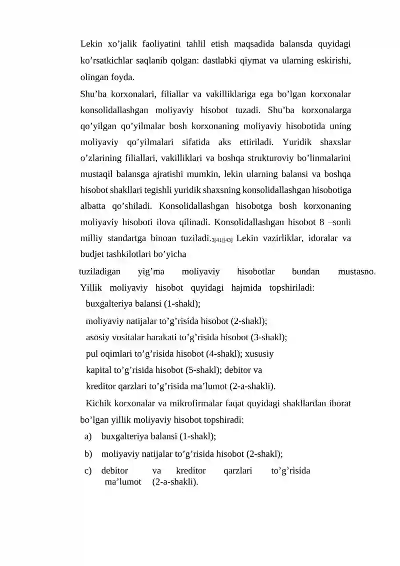 Moliyaviy hisobot (Financial Report) 3