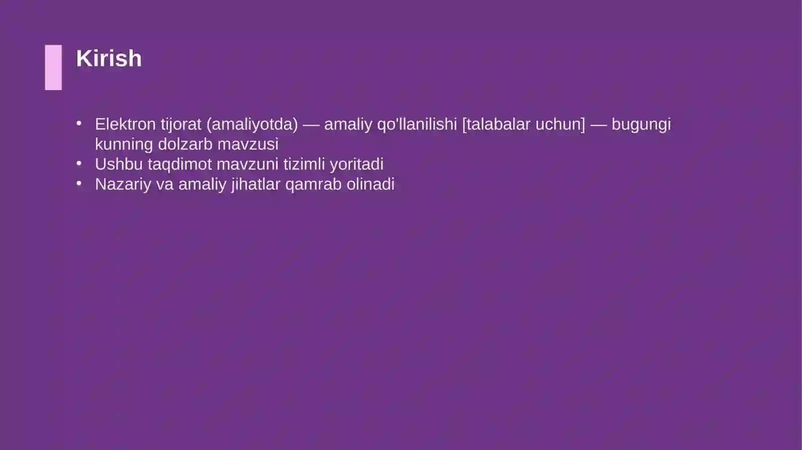 Elektron tijorat (amaliyotda) — amaliy qo'llanilishi [talabalar uchun] 3