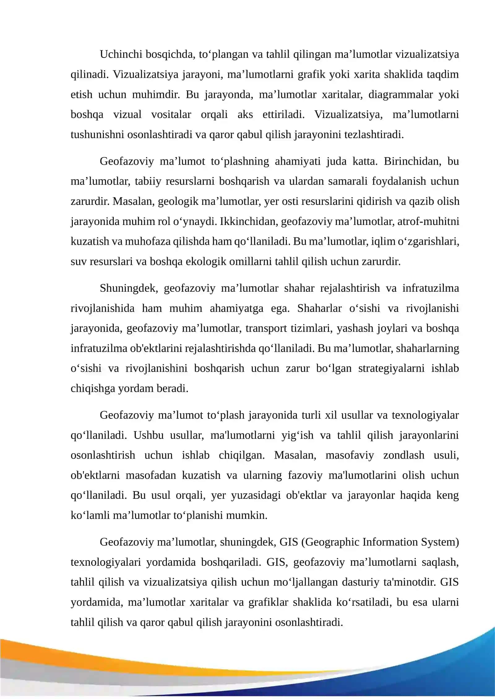 Geofazoviy ma’lumot to‘plash usullari 3