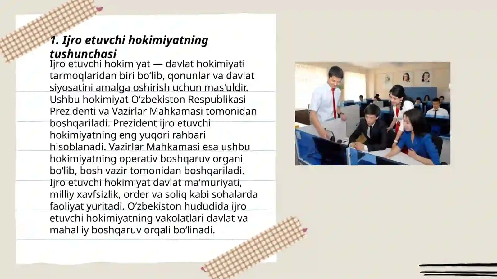 Ijro etuvchi hokimiyatning huquqiy asoslari 3