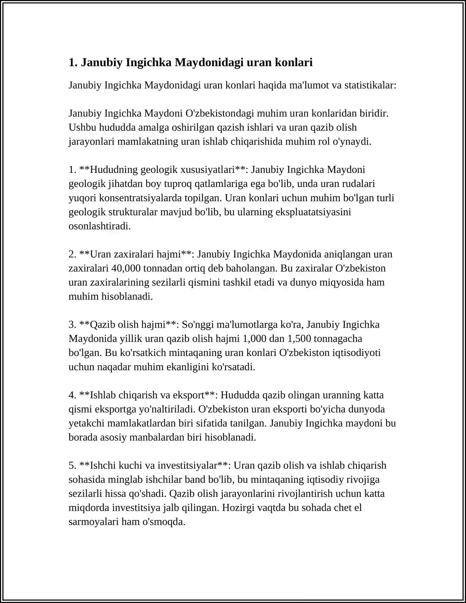 JANUBIY INGCHAKA MAYDONI UMUMIY XULOSI 3