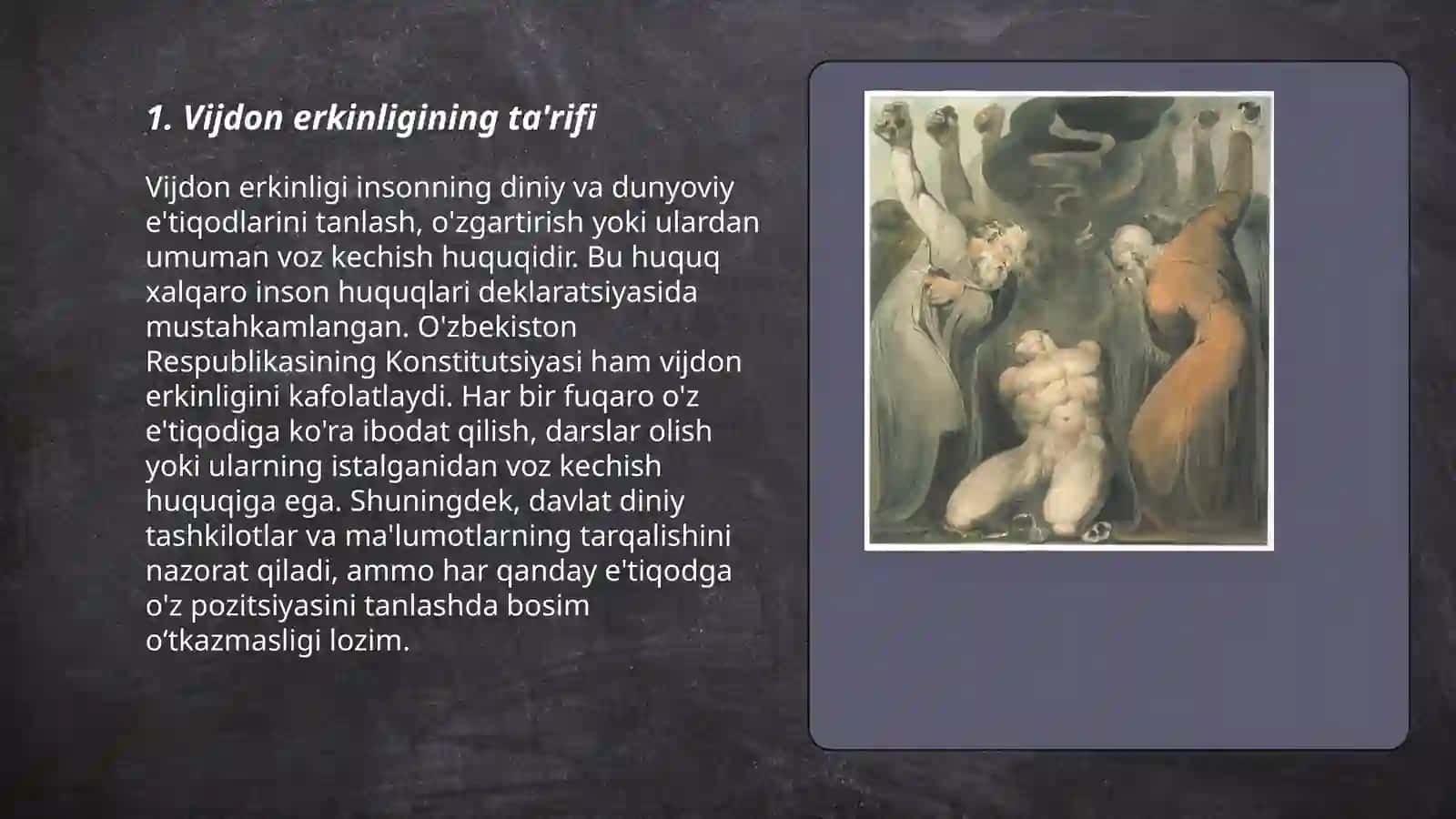 Vijdon va e'tiqod erkinligining ta'rifi 3