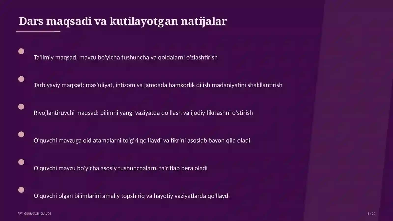 ChatGPT yordamida dars materiallari tayyorlash 3
