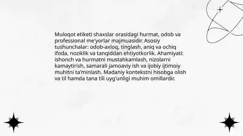 Muloqot etiketi 3