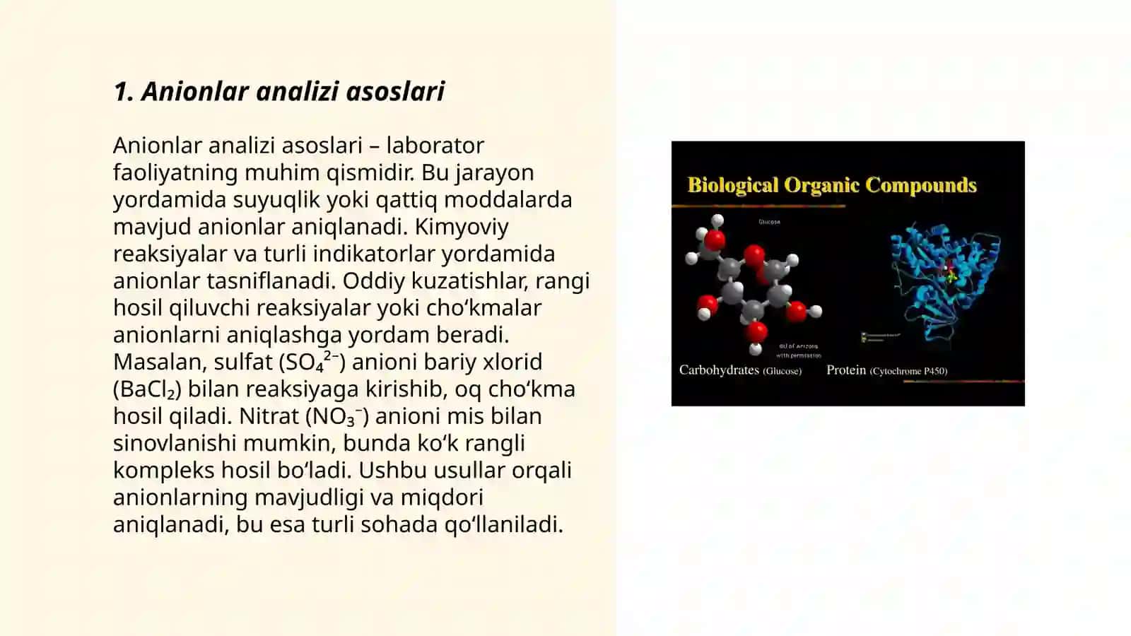 Anionlar analizda kompleks birikmalar va organik reagentlarning ahamiyati 3