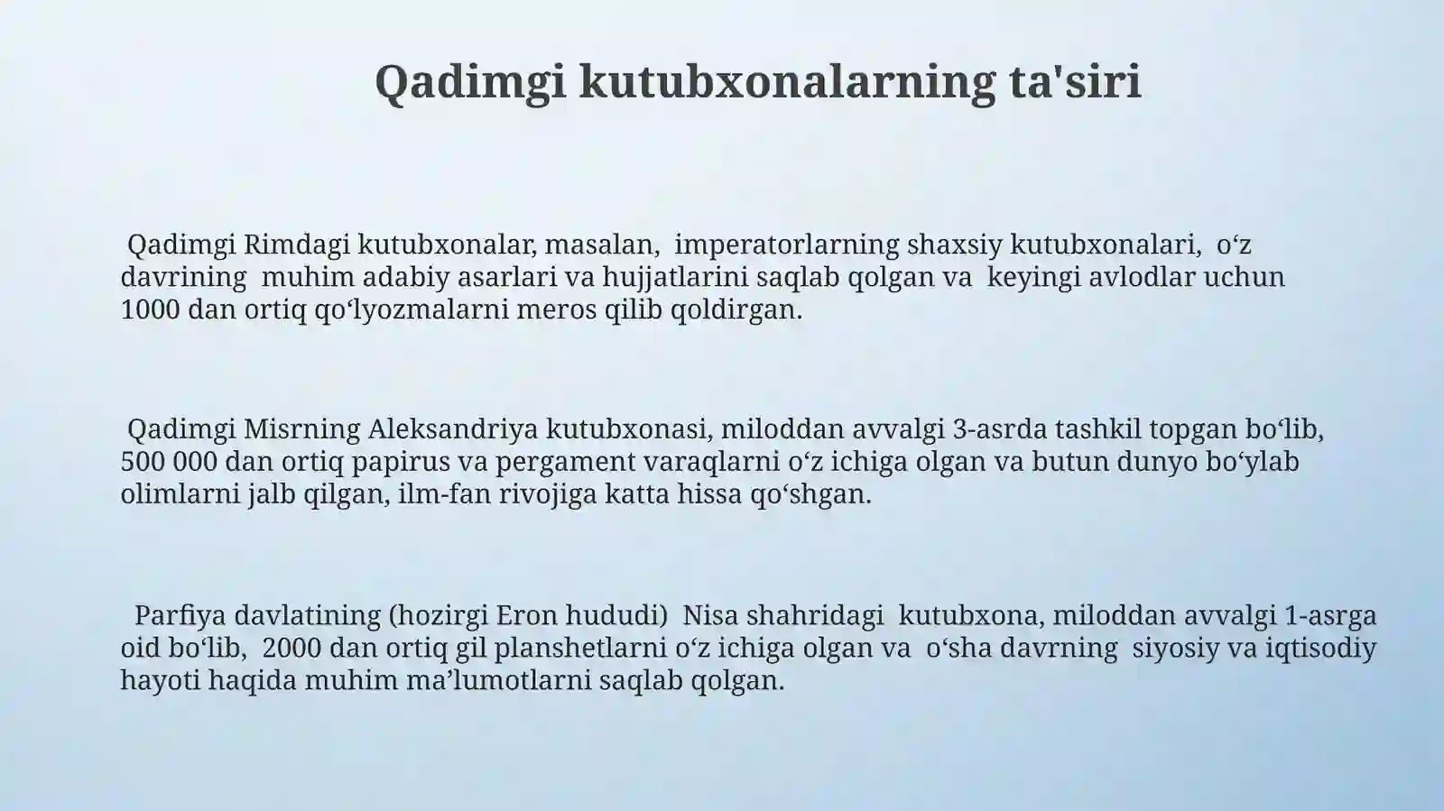 Antik davr kutubxonalari 3