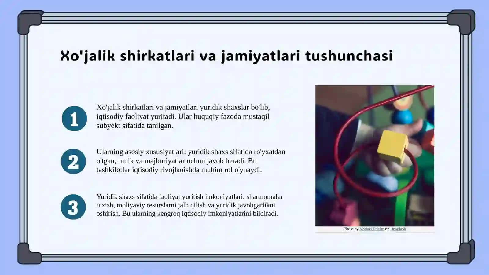 Xo'jalik shirkatlari va jamiyatlari – yuridik shaxs sifatida 3
