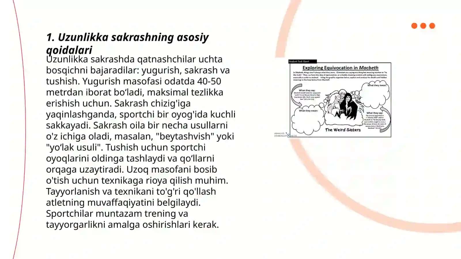 Uzunlikka sakrash fazalarini órgatish va ularni takomillashtirish 3