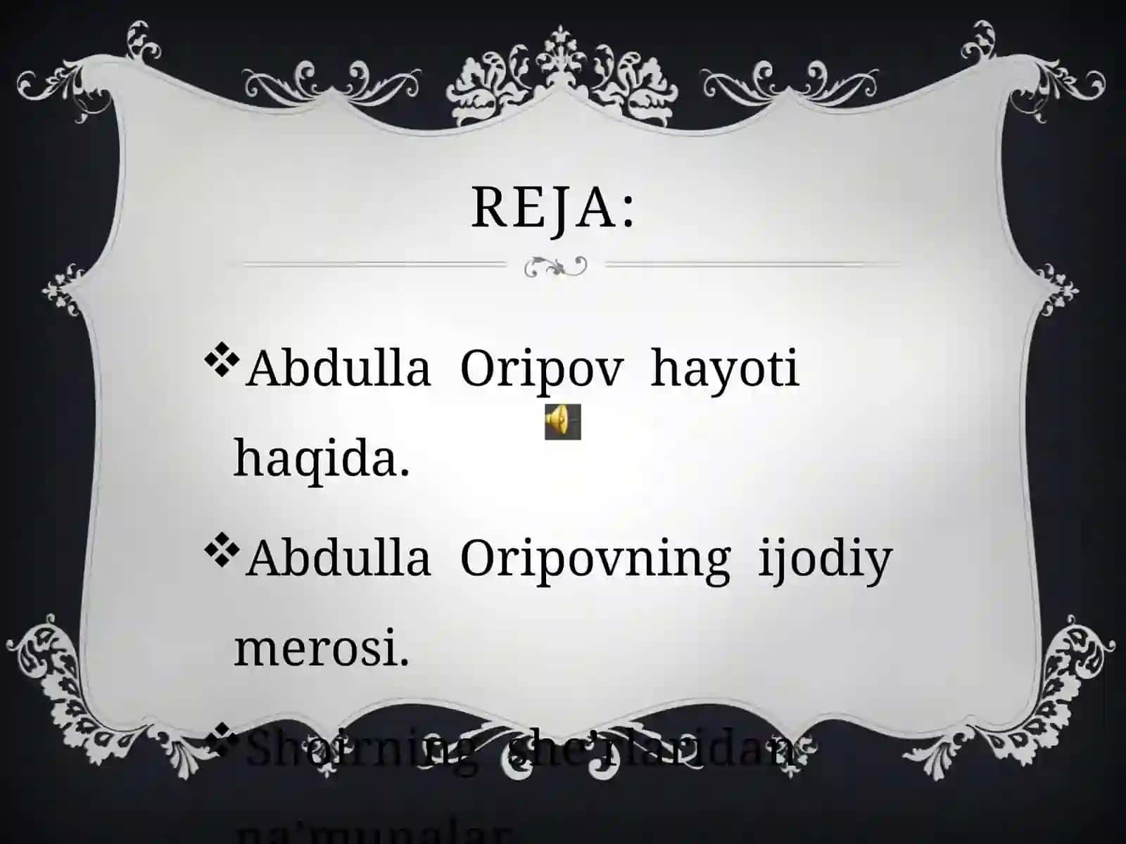 ABDULLA ORIPOV HAYOTI VA IJODI 3