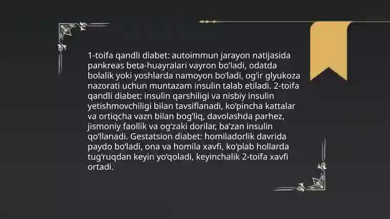 Qandli diabet 3