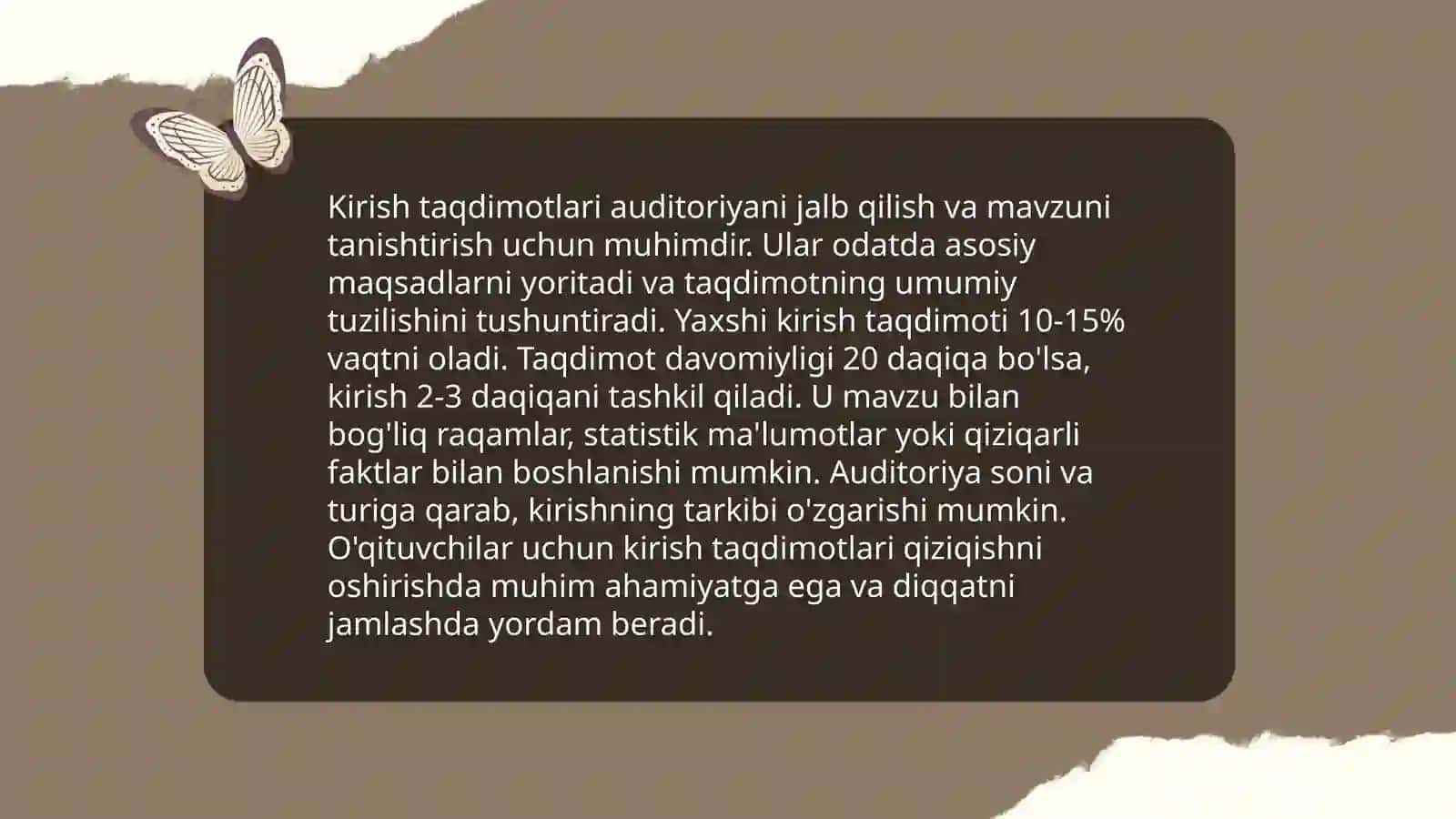 Taqdimotning turlari 3