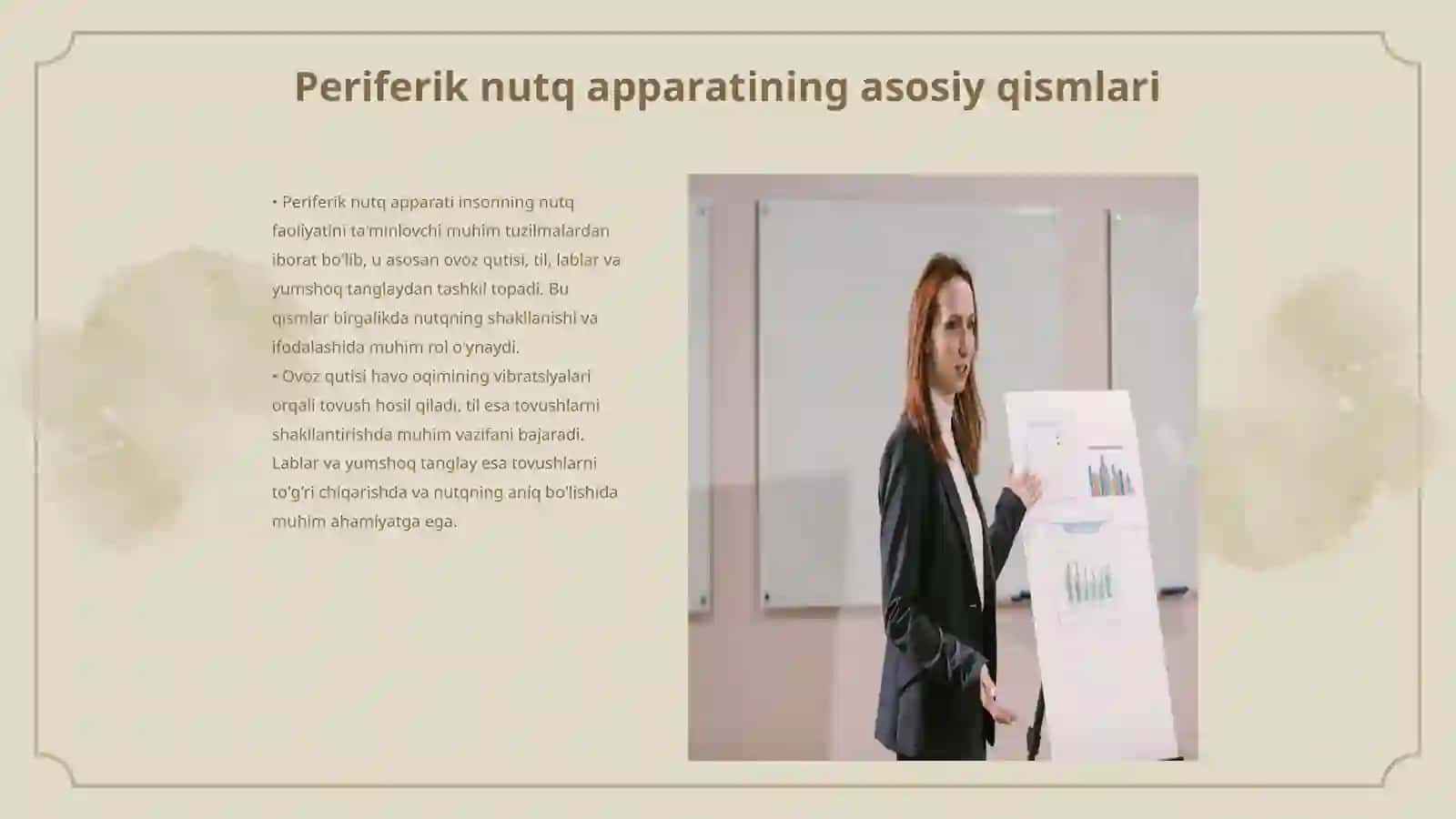 Periferik nutq apparatining tuzilishi. Nutqning neyrofiziolofik mexanizmlari. Bola nutqini rivojlanishida eshitish va ko'rishning o'rni 3